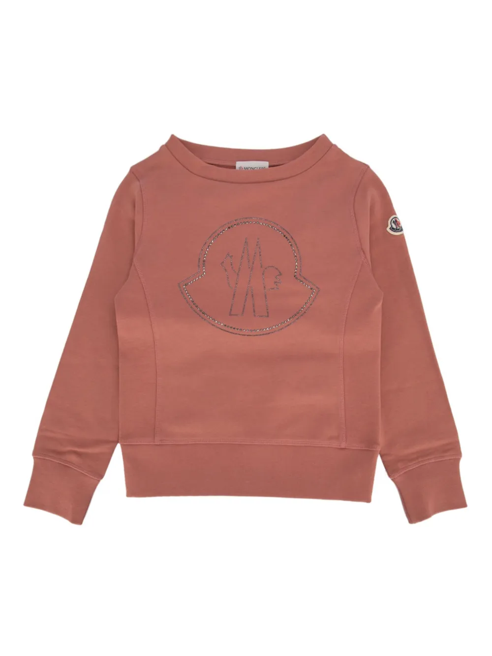 

Толстовка с логотипом Moncler Enfant, розовый