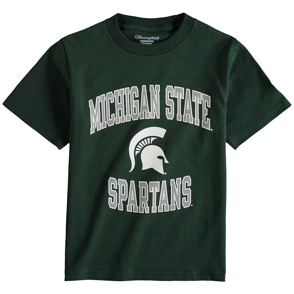 

Зеленая футболка из джерси молодежного чемпиона штата Мичиган Spartans Circling Team Champion, цвет Msu Green