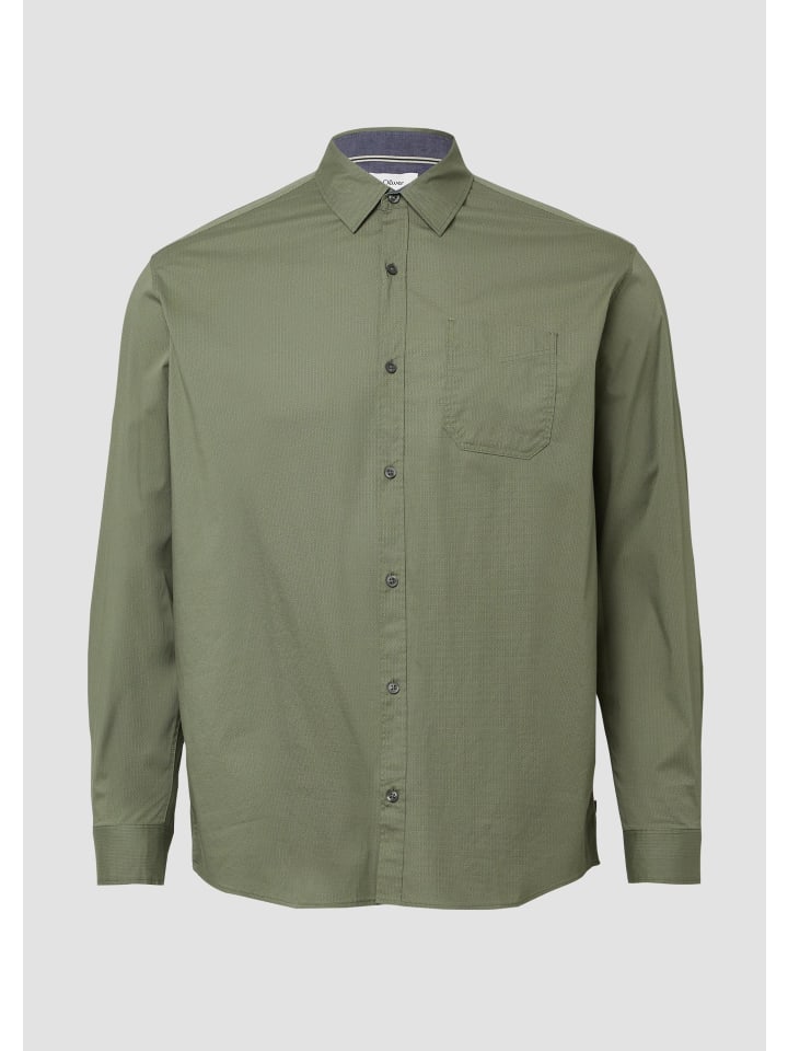 

s.Oliver Рубашка цвета 78A0_оливково-зеленый
