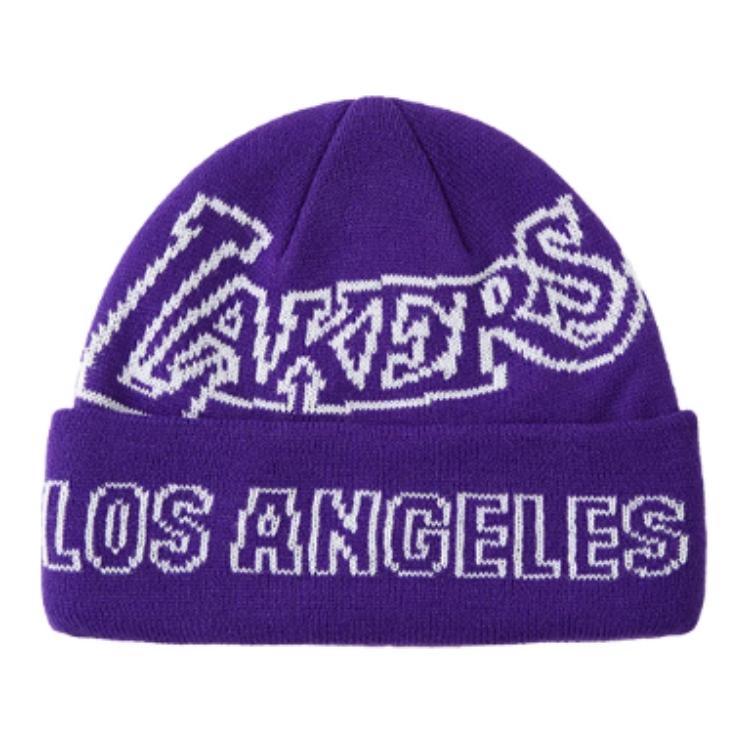 

Mitchell Ness Вязаная шапка Mitchell & Ness мужская фиолетовая, Purple