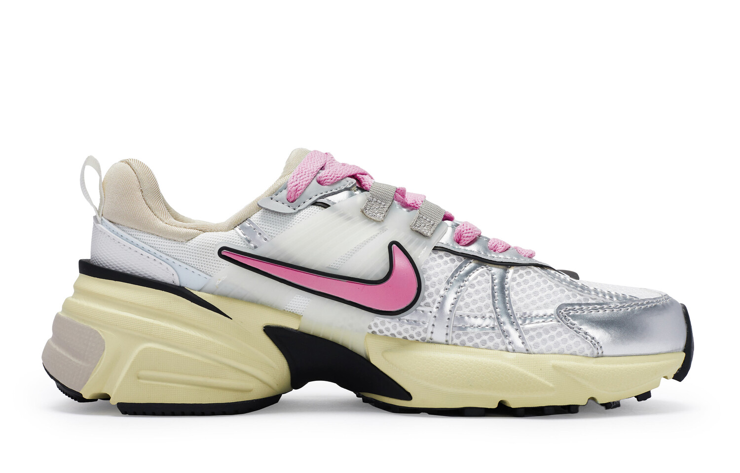 

Кроссовки для бега V2K Run женские с низким верхом, серебристо-розовые Nike