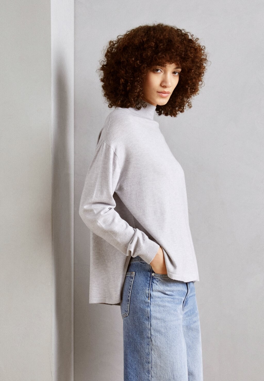 

Вязаный свитер Anna Field, цвет mottled light grey