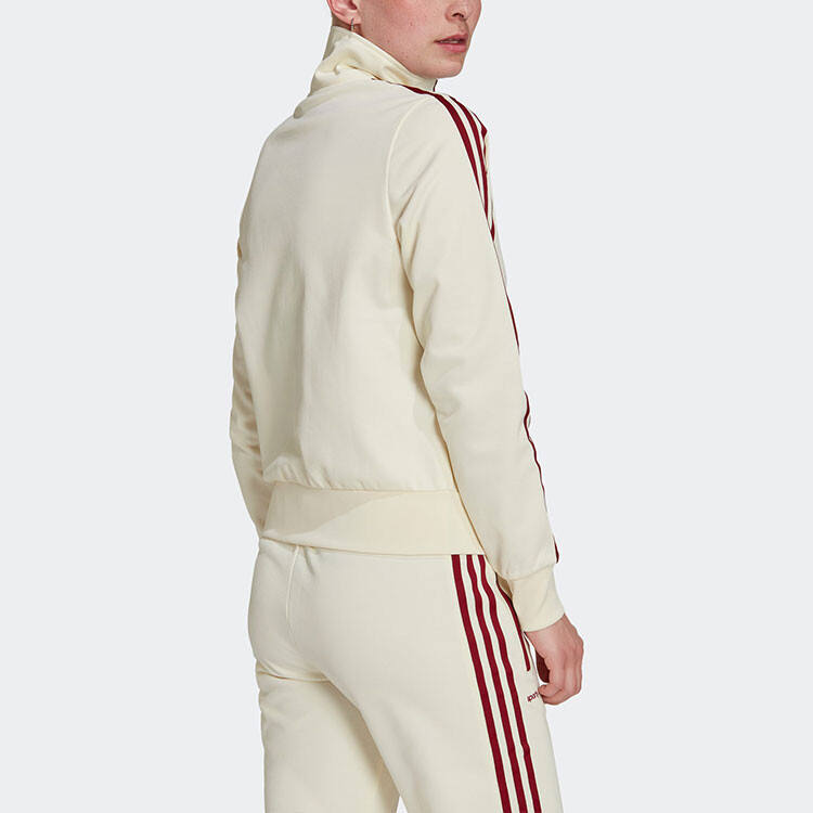 Спортивная и богатая X Adidas куртка Quarter Zip Track Jacket Cream/Merlot Adidas Originals — фото 3
