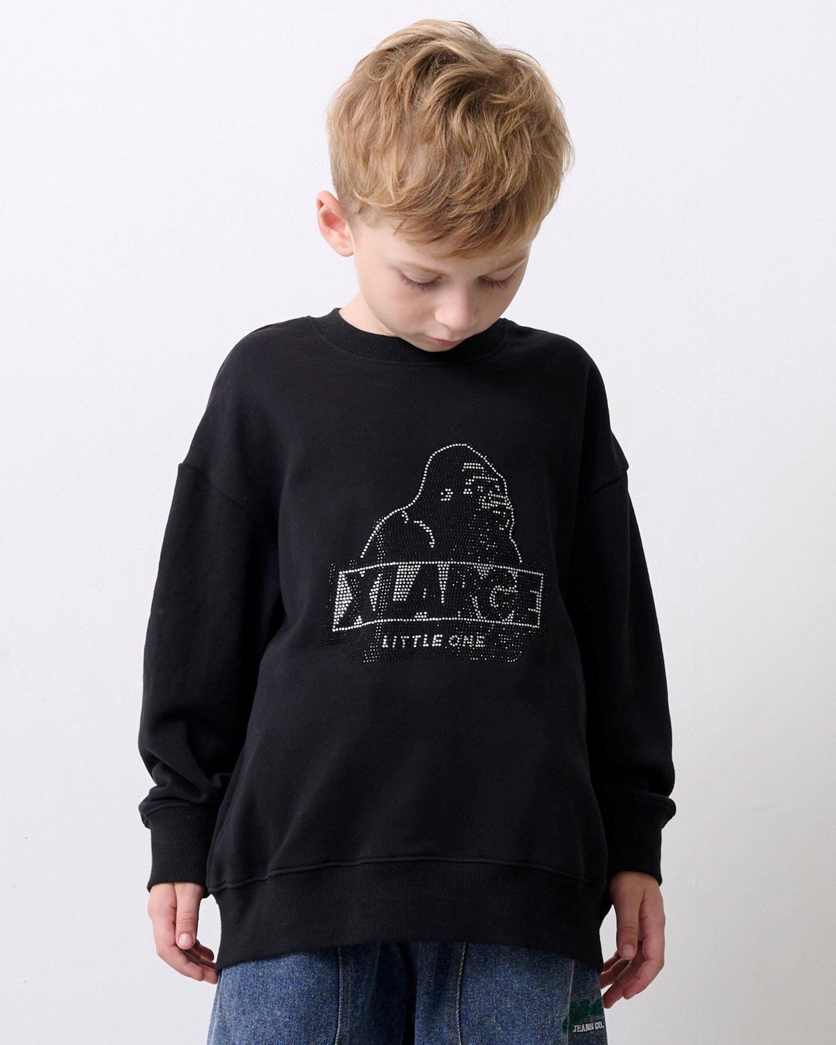Толстовка Rhinestone OG XLARGE KIDS, Black