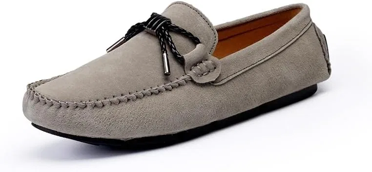 Лоферы замшевые, Mens, Loafers Shoe Suede Vamp Driving Loafers Moccasins Shoes, хаки PUGHGAETZF