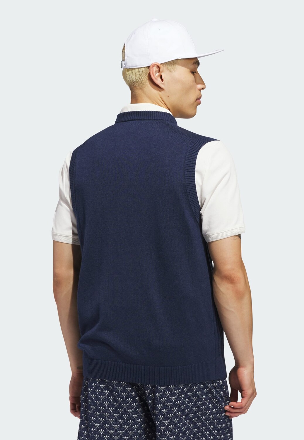 Adidas Originals Свитер-жилет в цвете Navy — фото 3