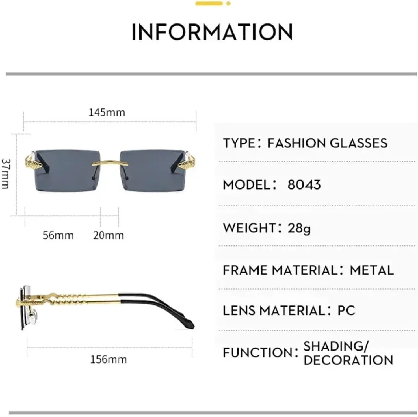

Мужские и женские прямоугольные солнцезащитные очки, классические квадратные, для путешествий, модные, роскошные, без оправы, для активного отдыха TVTBBVV, Gold Green