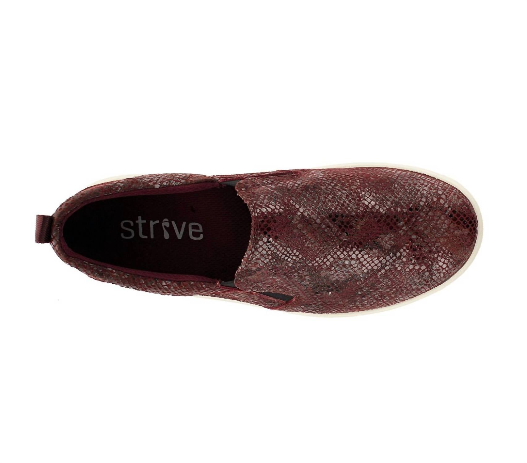 Женские туфли Florida в змеиной коже сливового цвета Strive, Plum Snake — фото 2