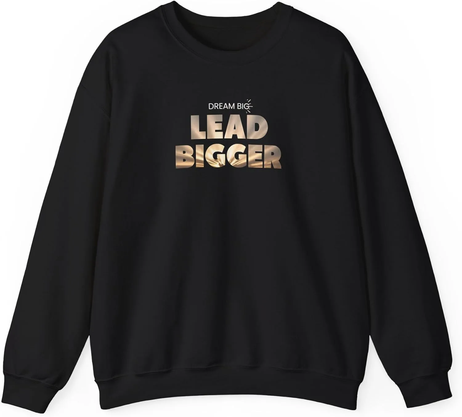 

Свитшот Dream Big Lead Bigger с золотым дизайном Good Vibes Alpha