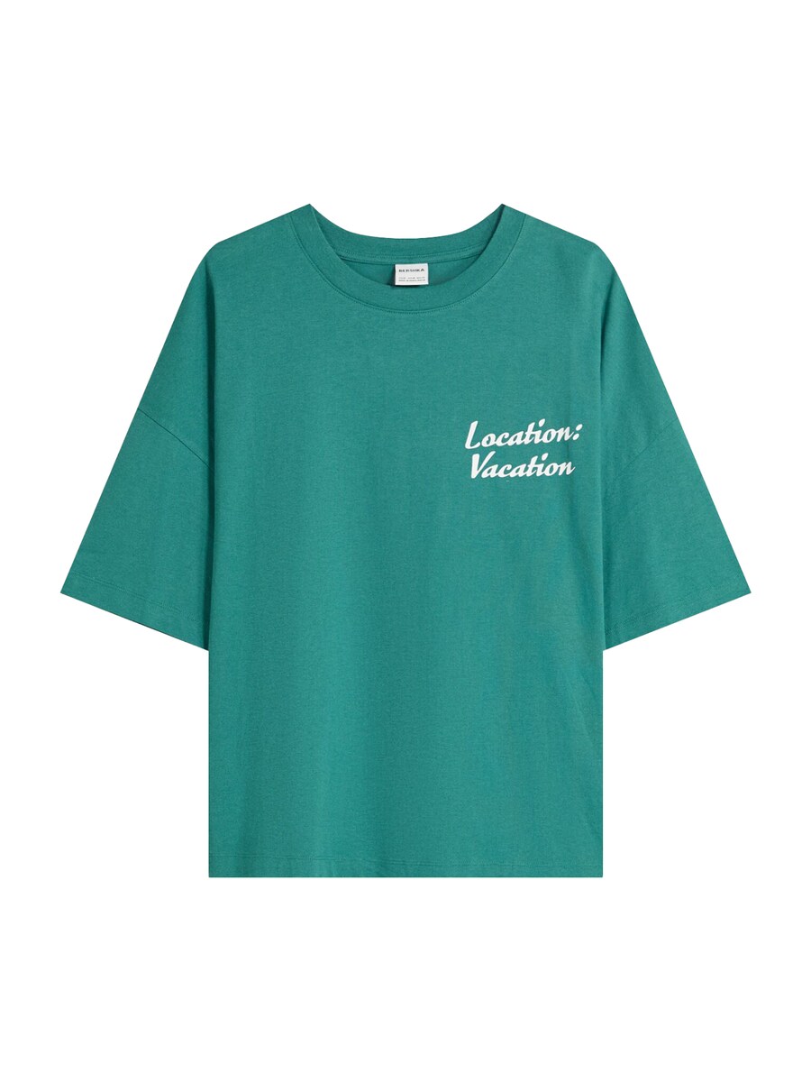 

Футболка Bershka, Petrol