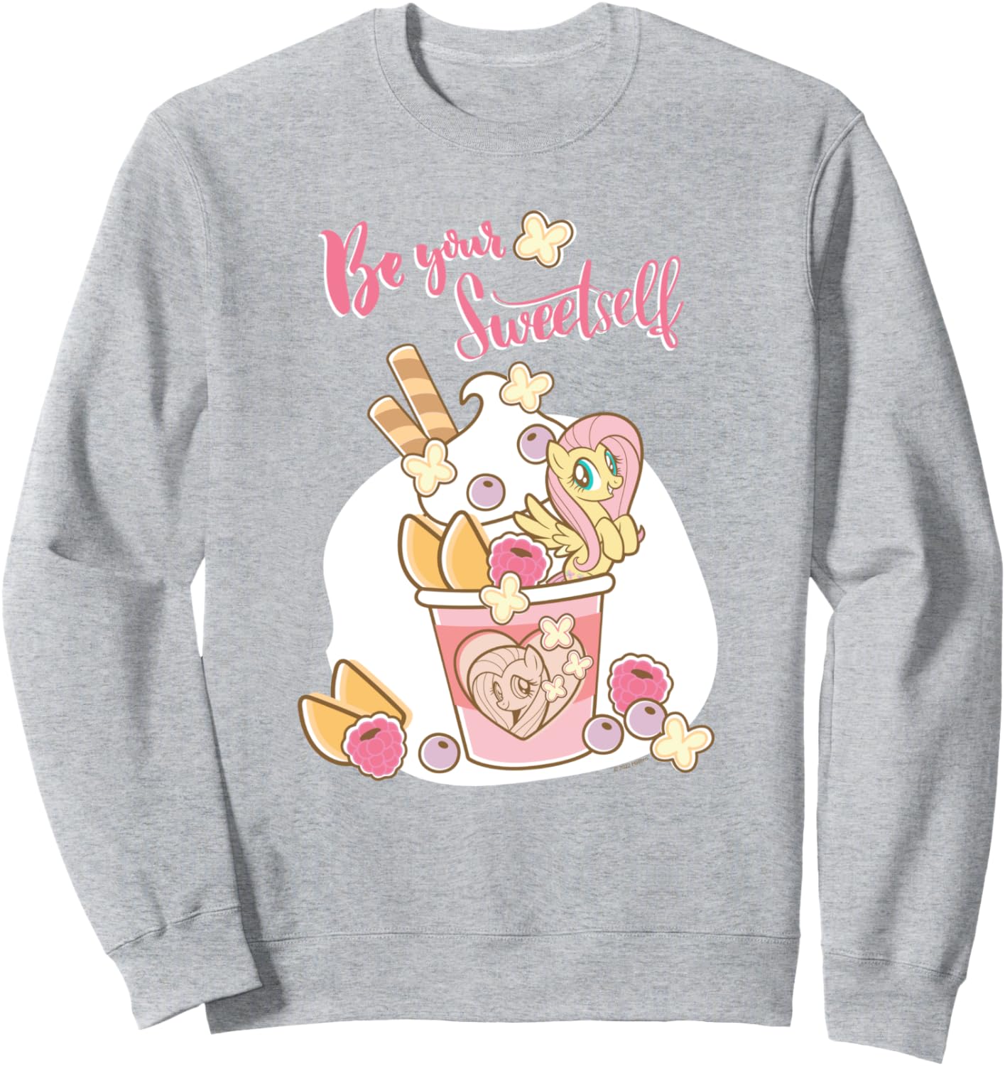 

Толстовка My Little Pony: Friendship Is Magic Be Your Sweet Self, серая (серый меланж)