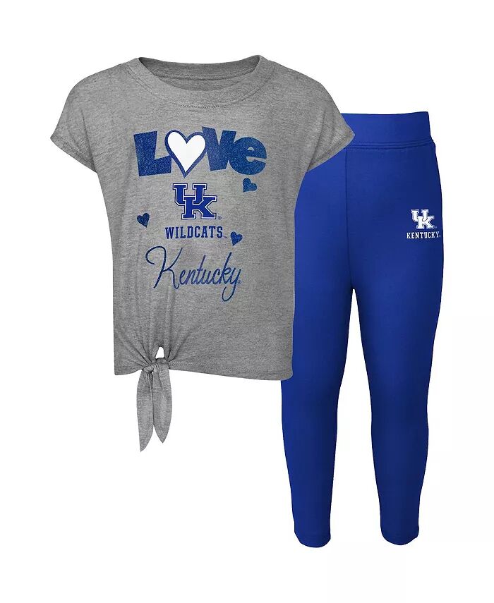 

Комплект из футболки и леггинсов Royal Kentucky Wildcats Forever Love Team для мальчиков и девочек, серо-лиловый Outerstuff
