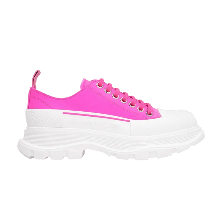 Кроссовки Alexander McQueen Alexander McQueen Wmns Tread Slick Lace Up 'Fuchsia', розовый