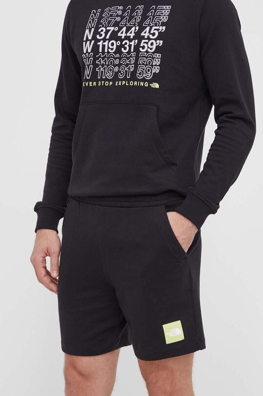 

Хлопковые шорты The North Face, черный
