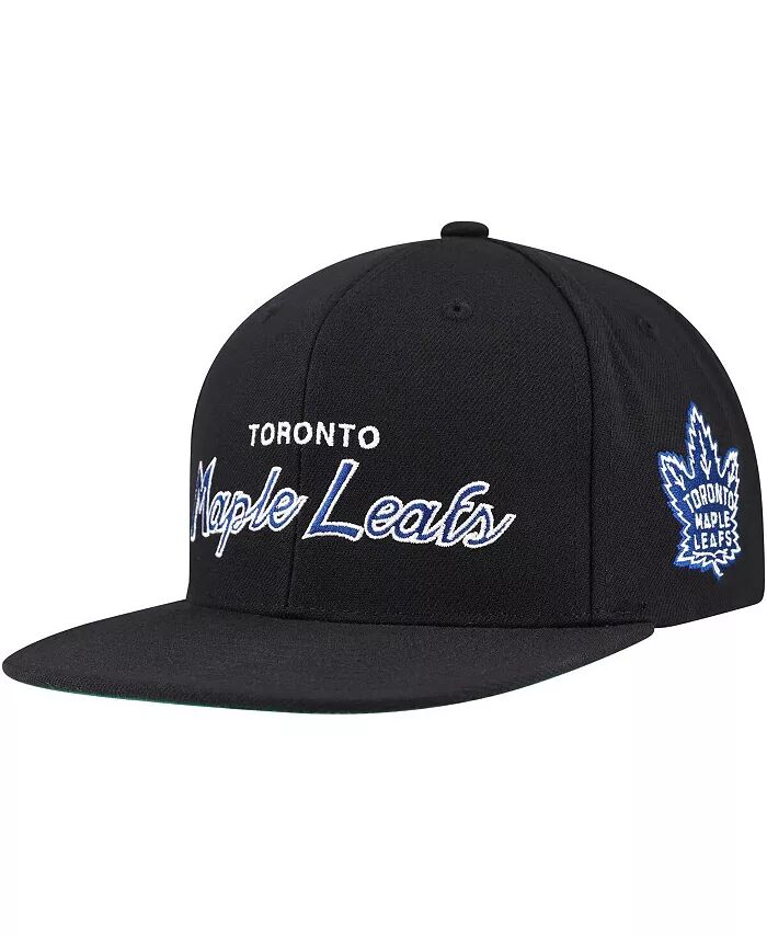 

Черная мужская кепка Mitchell Ness Toronto Maple Leafs Core Team Script 2.0 Snapback Mitchell & Ness, черный