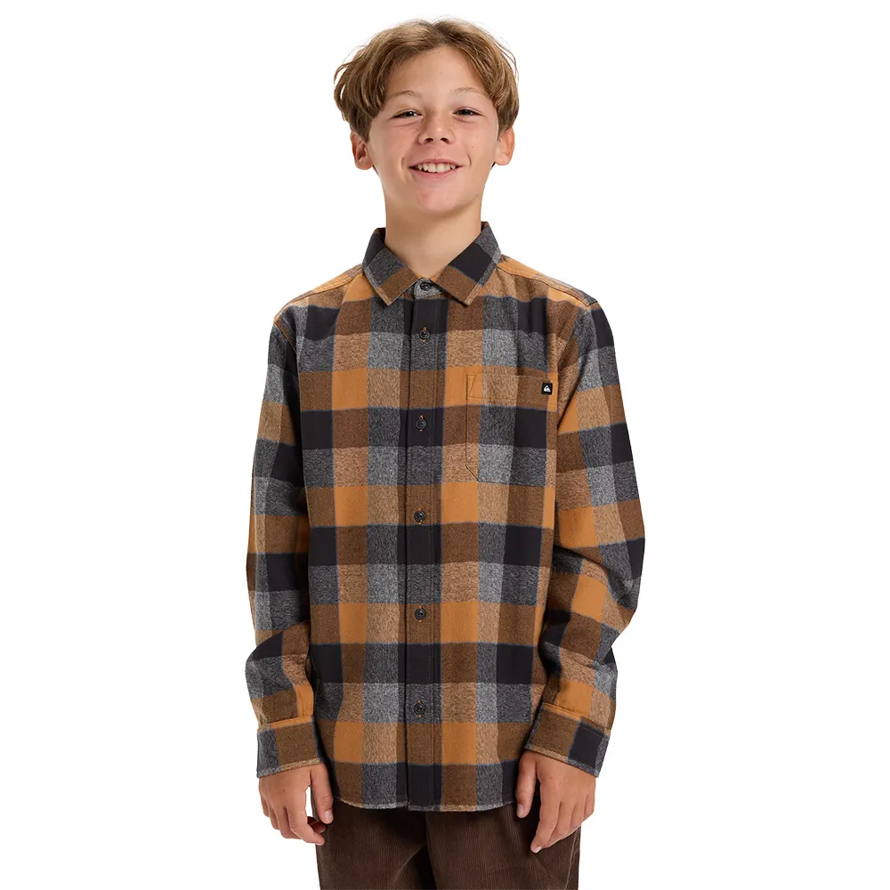 

Рубашка Quiksilver Motherfly Plaid, коричневый