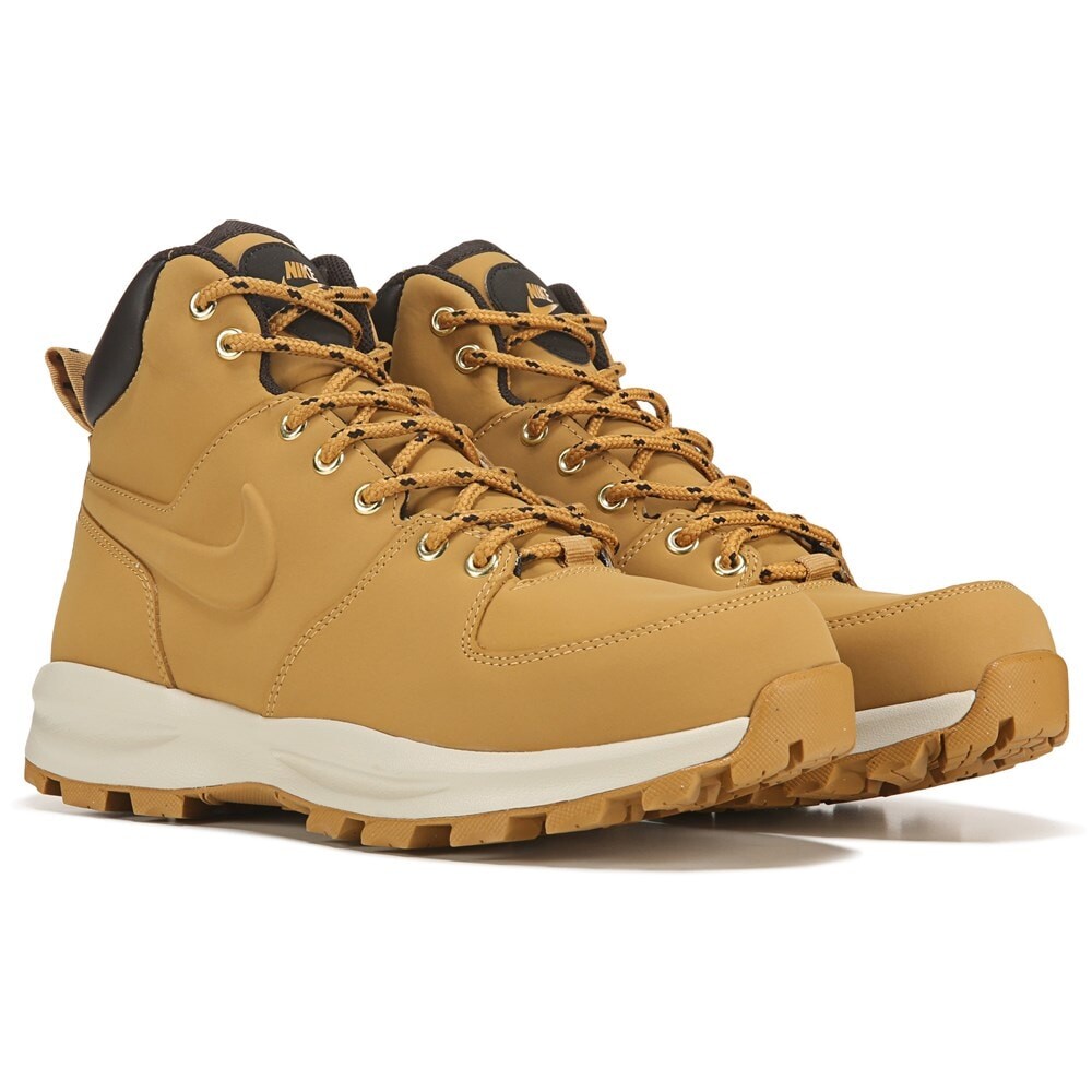 

Мужские кожаные ботинки на шнуровке Manoa Nike, цвет wheat