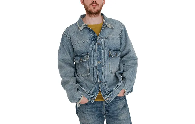 

Джинсовая куртка мужская синий Levis