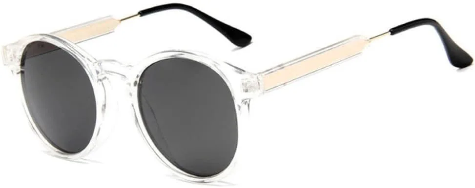 

Ретро круглые солнцезащитные очки 2027 года для женщин и мужчин, фирменный дизайн, прозрачные женские солнцезащитные очки для мужчин MTZJH, C4 Clear Grey