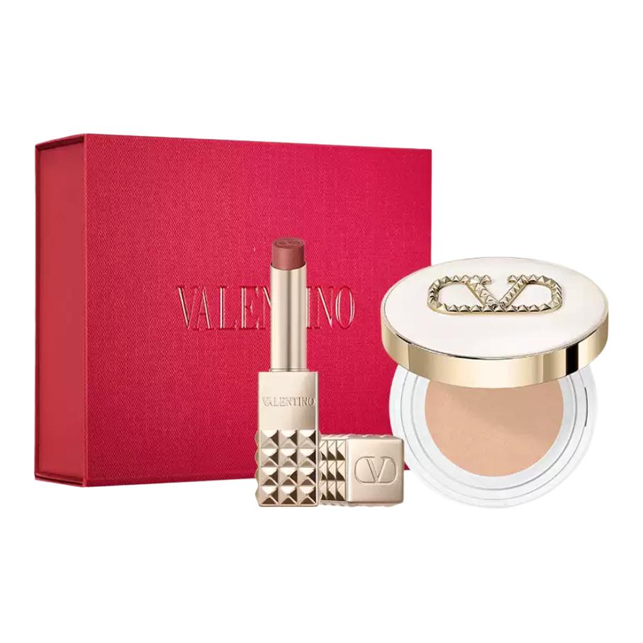 

Помада-бальзам для губ Air Cushion набор макияжа Natural для разных типов кожи LN2+134R Valentino