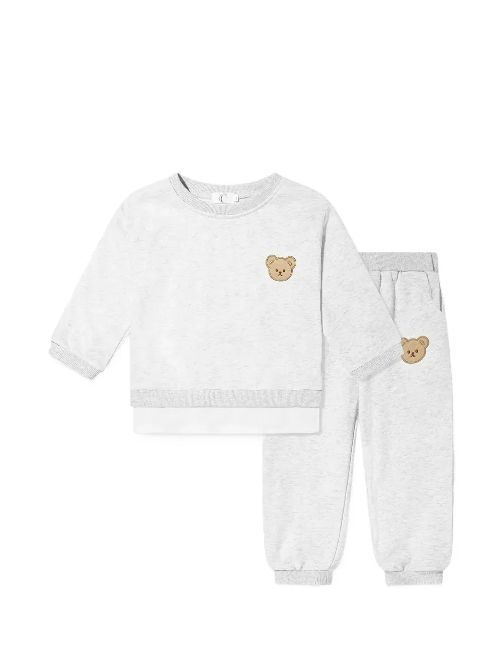 Спортивный костюм Bear-patch Cozy Crew Club, серый