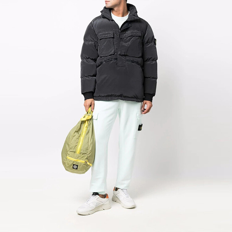 Пуховик мужской антрацитовый Stone Island, цвет Anthracite — фото 2
