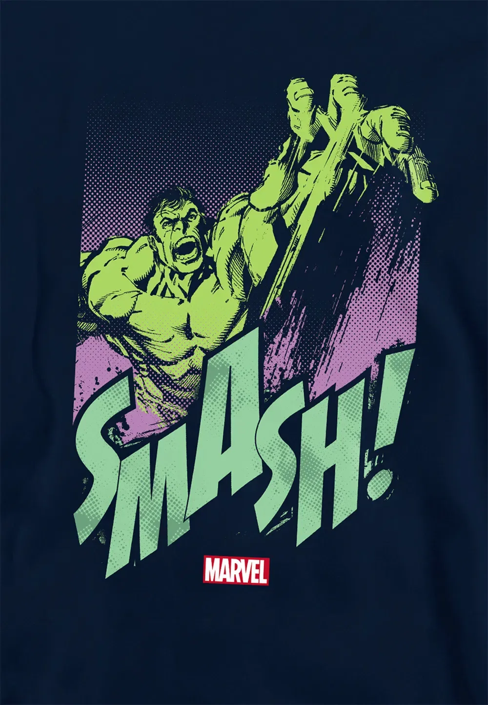Детский худи Marvel Hulk Gamma Smash, темно-синий — фото 2