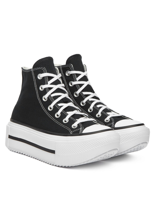 Тканевые кроссовки Chuck Taylor All Star Lift Double Stack A12975C Converse, черный — фото 2