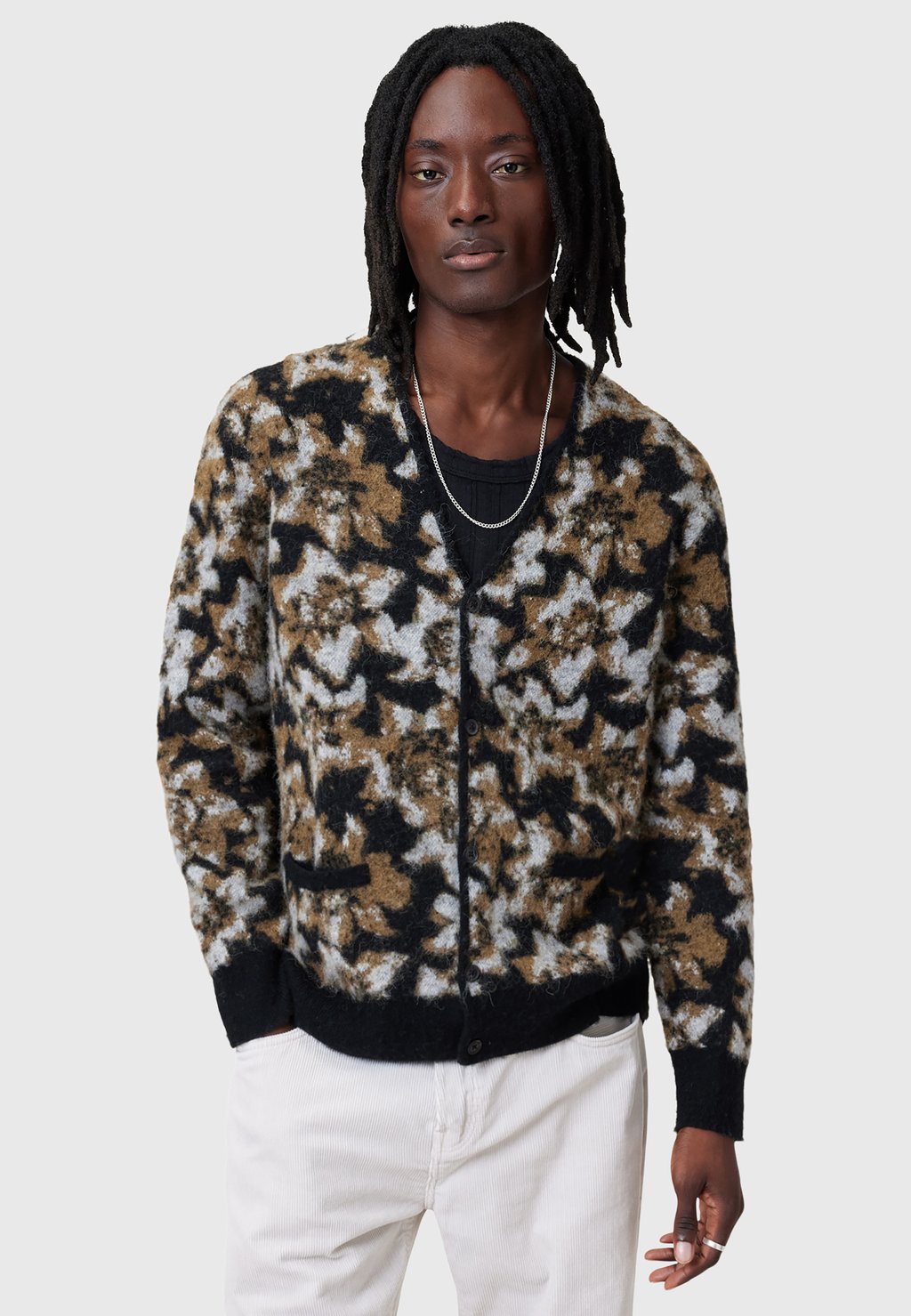 

Кардиган AllSaints, коричневый