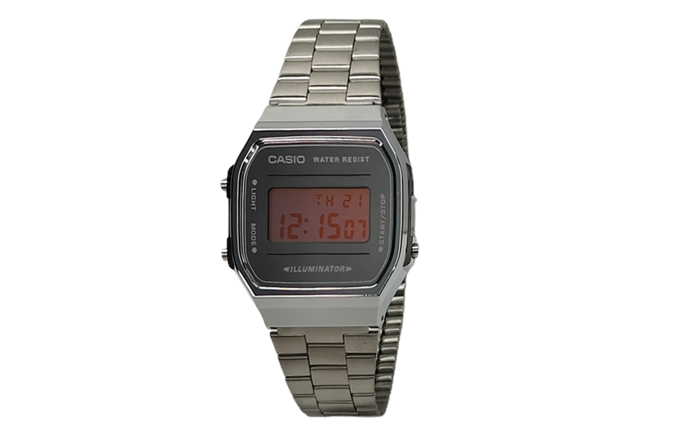 

CASIO Часы Retrofit Series Quartz Movement Stainless Steel Strap Watch Unisex Black Dial