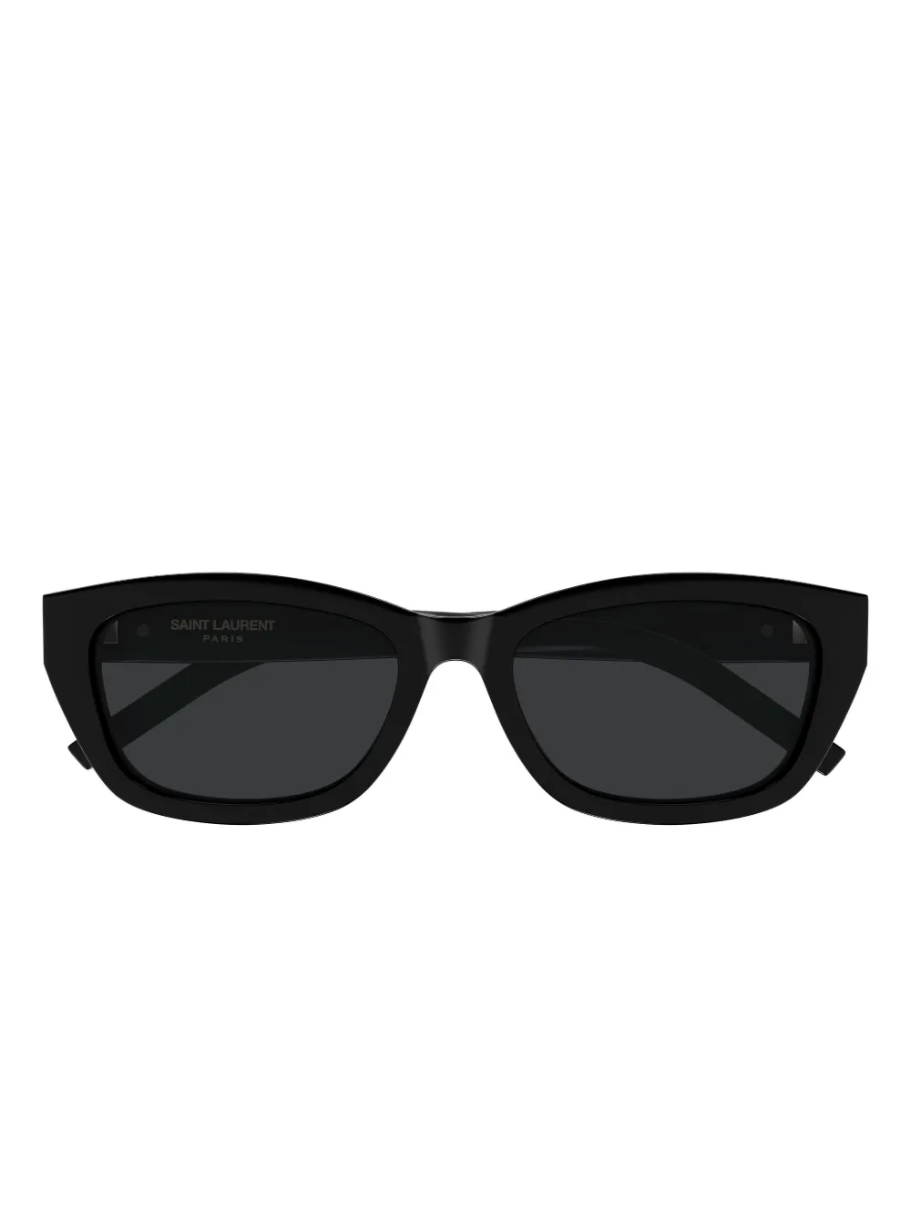 

Солнцезащитные очки в форме "кошачий глаз" с логотипом Saint Laurent, черный