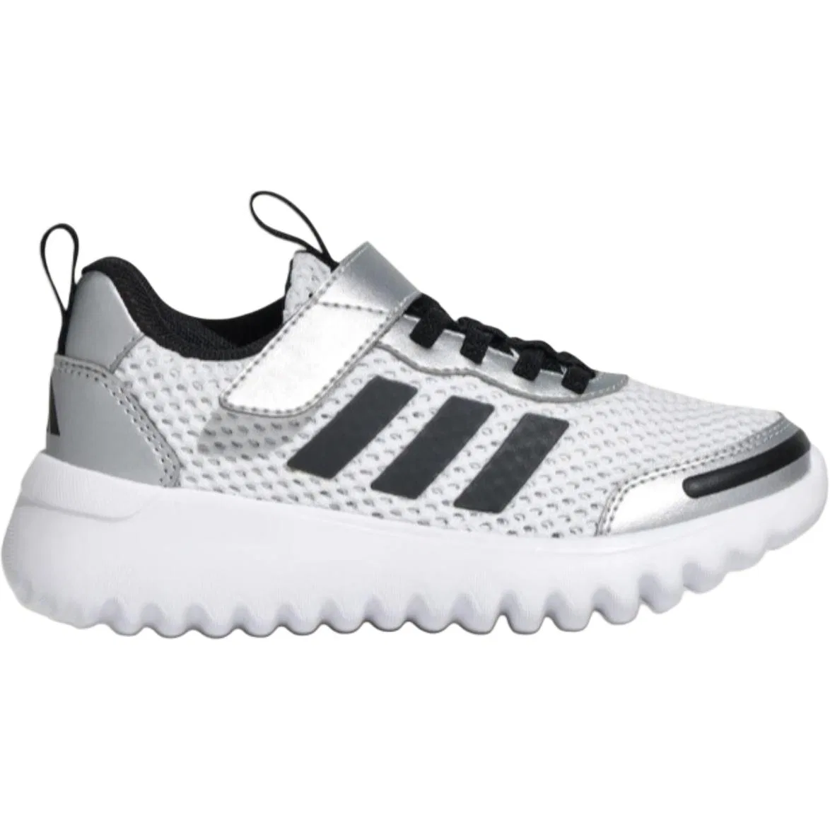 Кроссовки повседневные Playflow EL Low Adidas белые детские — фото 3