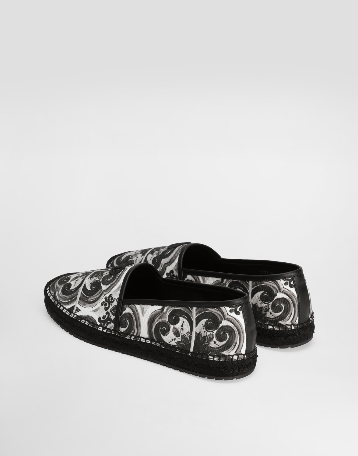 Эспадрильи из холста с принтом мажолика Dolce & Gabbana, мультиколор — фото 3