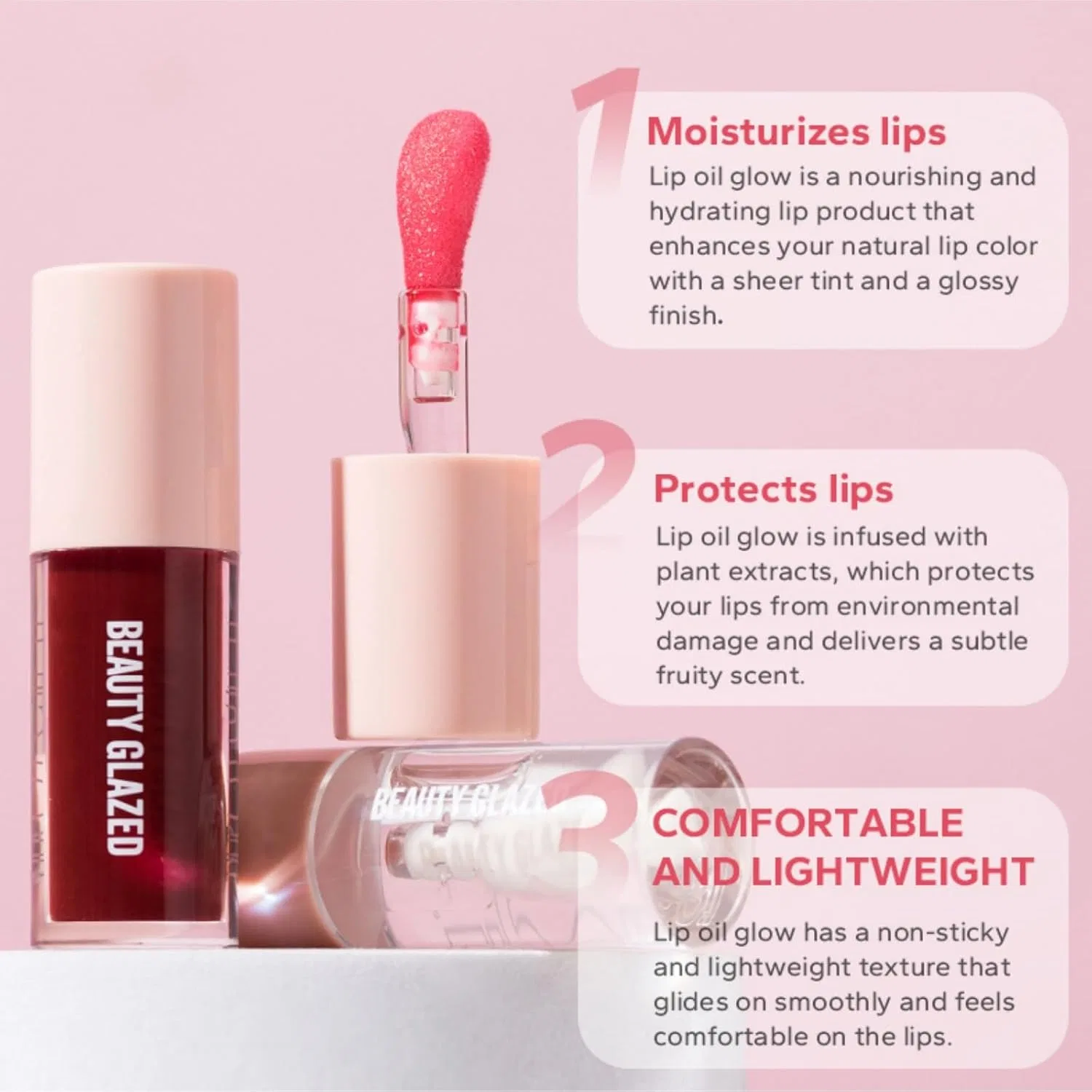 Набор для губ: карандаш и масло «Set A #202+102» Beauty Searcher, Set A #202+102 — фото 4