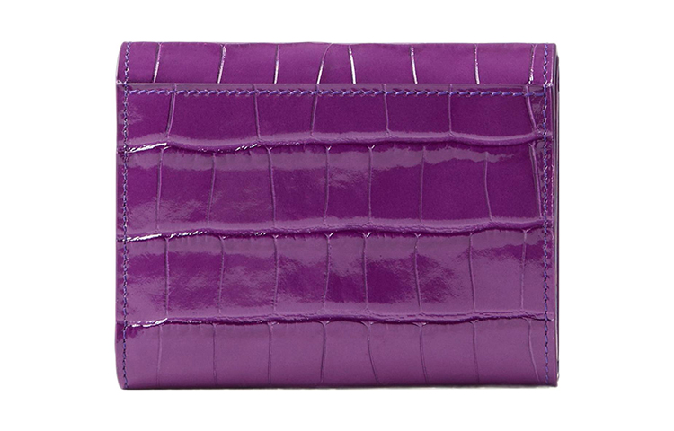 Burberry Кошелек из тисненой кожи крокодила Women's Purple — фото 3