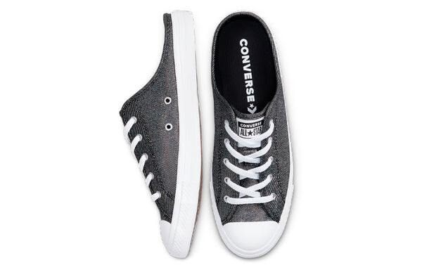 Тапочки chuck taylor all star dainty mule metal black pedal casual canvas shoes Converse, черный — фото 4