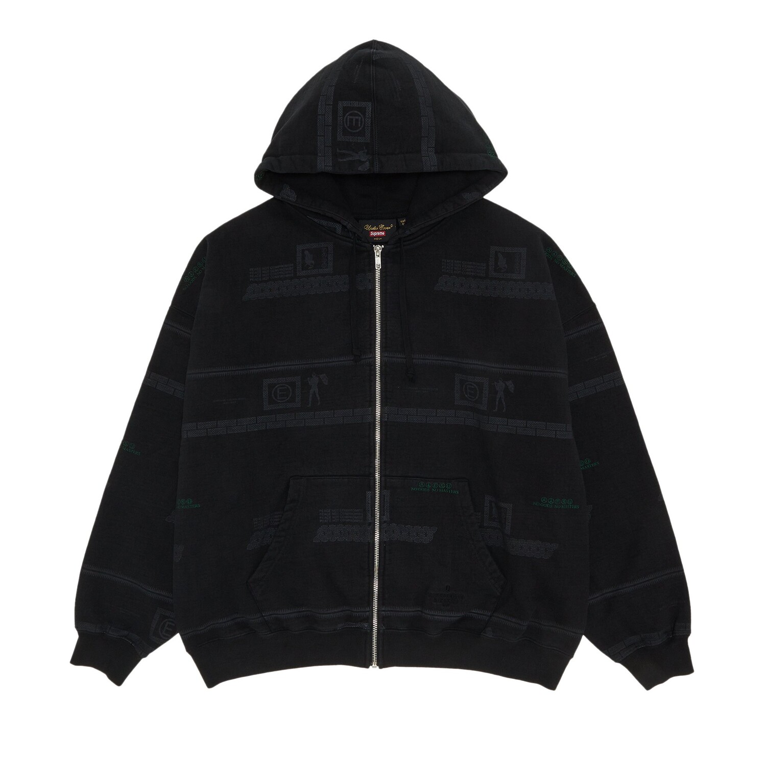 

Толстовка на молнии с капюшоном Supreme x UNDERCOVER, цвет Черный