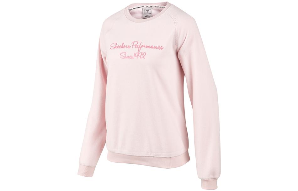 

Свитшот женский серо-розовый Skechers