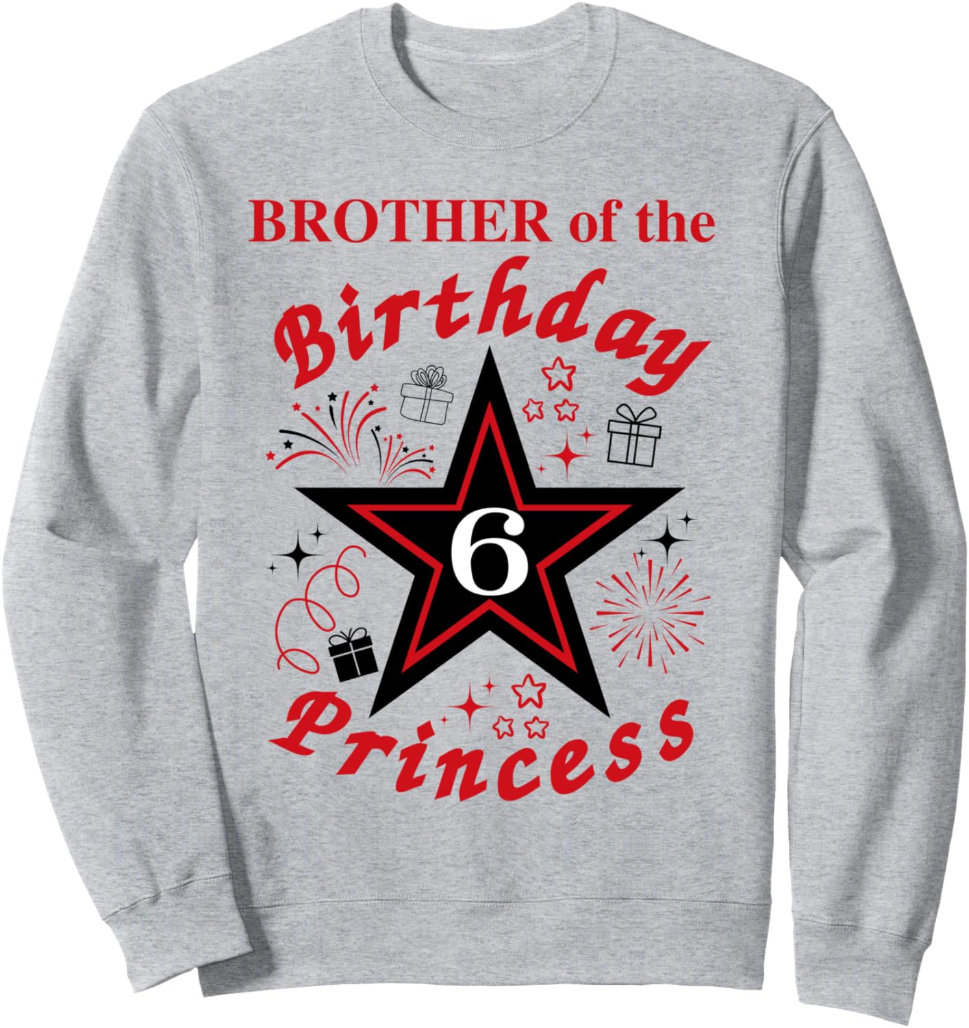 

Толстовка «Принцесса Звезда» в красно-черных тонах к 6-летию Family Look Red And Black Theme Decorations Gifts