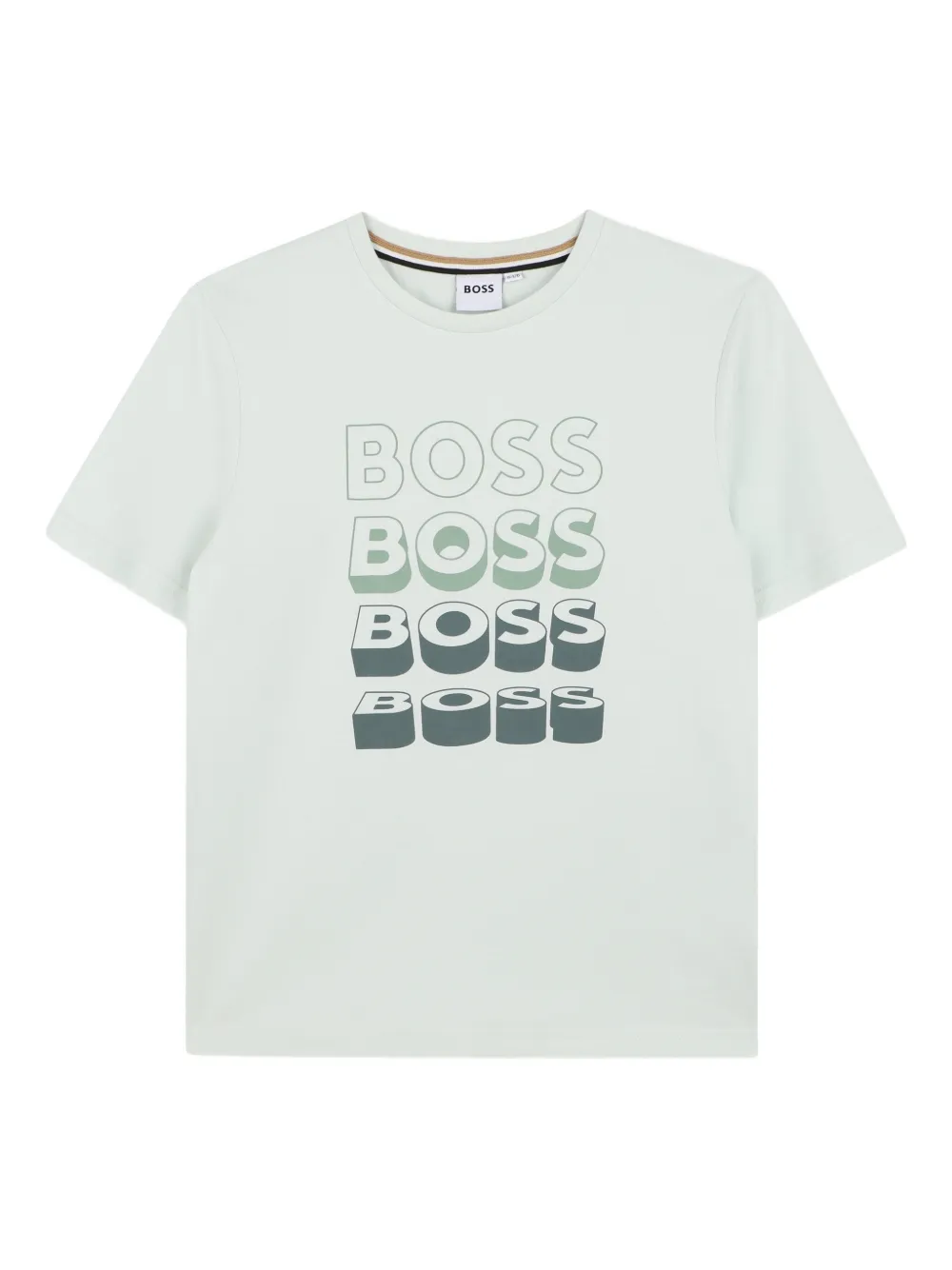 

Футболка с логотипом Boss Kidswear, зеленый