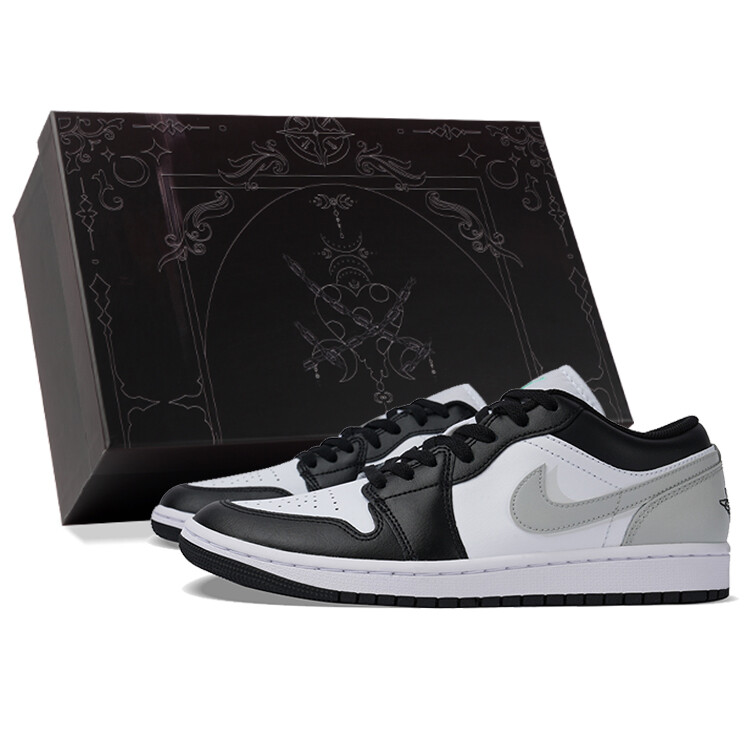 

Кроссовки Air Jordan 1 Vintage Basketball Shoes Men Low-top Black/Gray, черный/серый