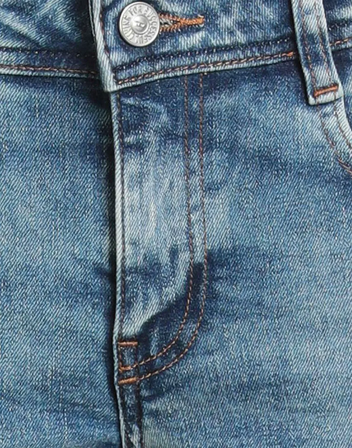 Джинсы boot-cut DIESEL синие — фото 4