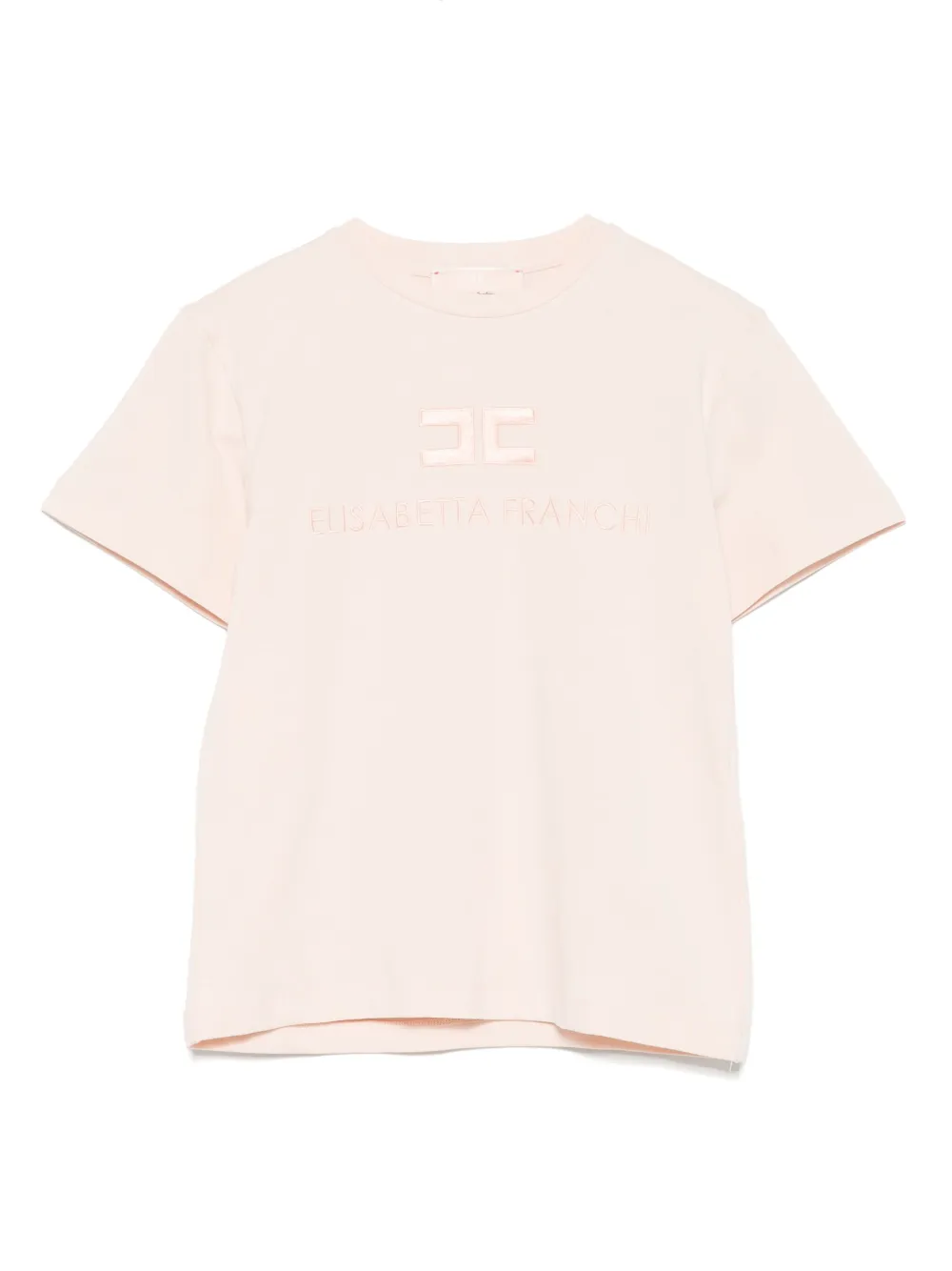 

Футболка с вышитым логотипом Elisabetta Franchi La Mia Bambina, розовый