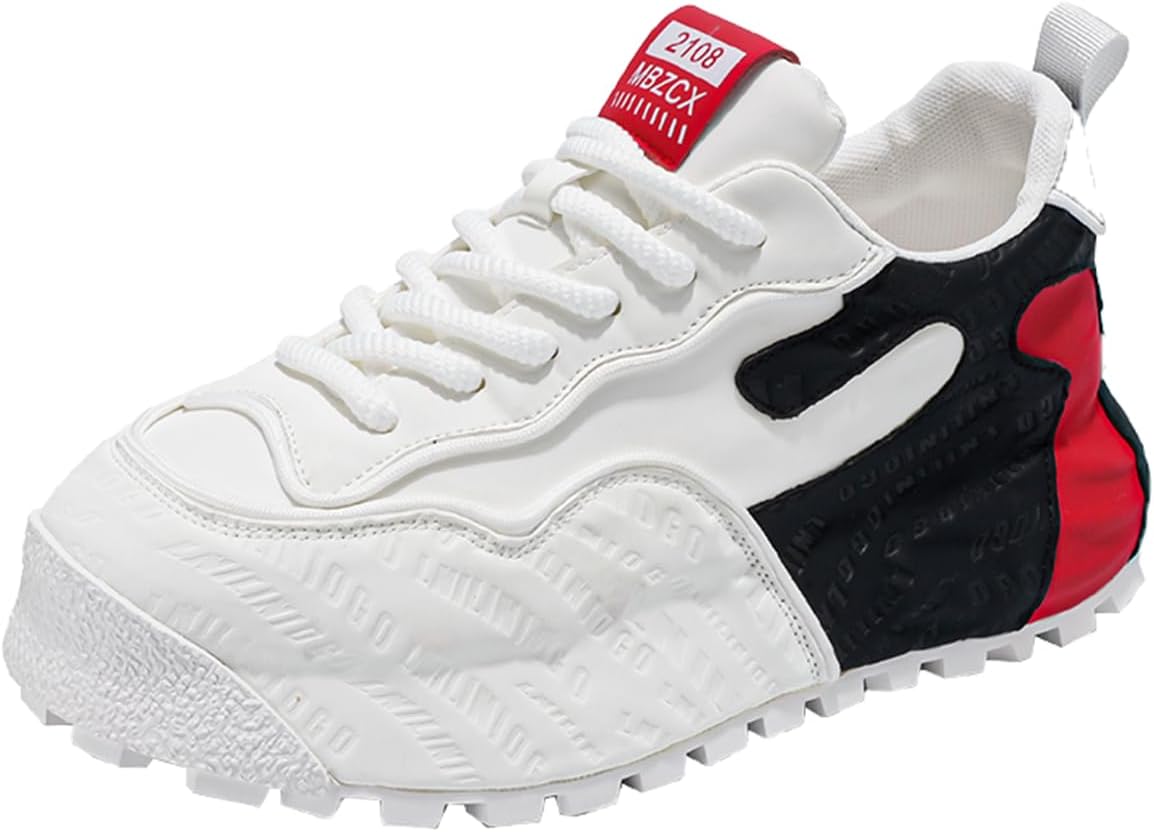 

Мужские модные массивные кроссовки, противоскользящие, для ходьбы, дышащие, на платформе, повседневные, спортивные, кроссовки в стиле «папа» Zhoupulp, белый