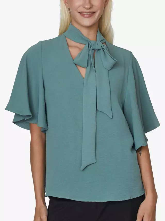 

Топ Sisters Point Glona Flare Sleeve, цвет sage