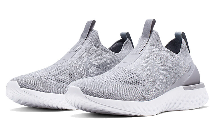 Слипоны Nike Men, серый/белый — фото 3