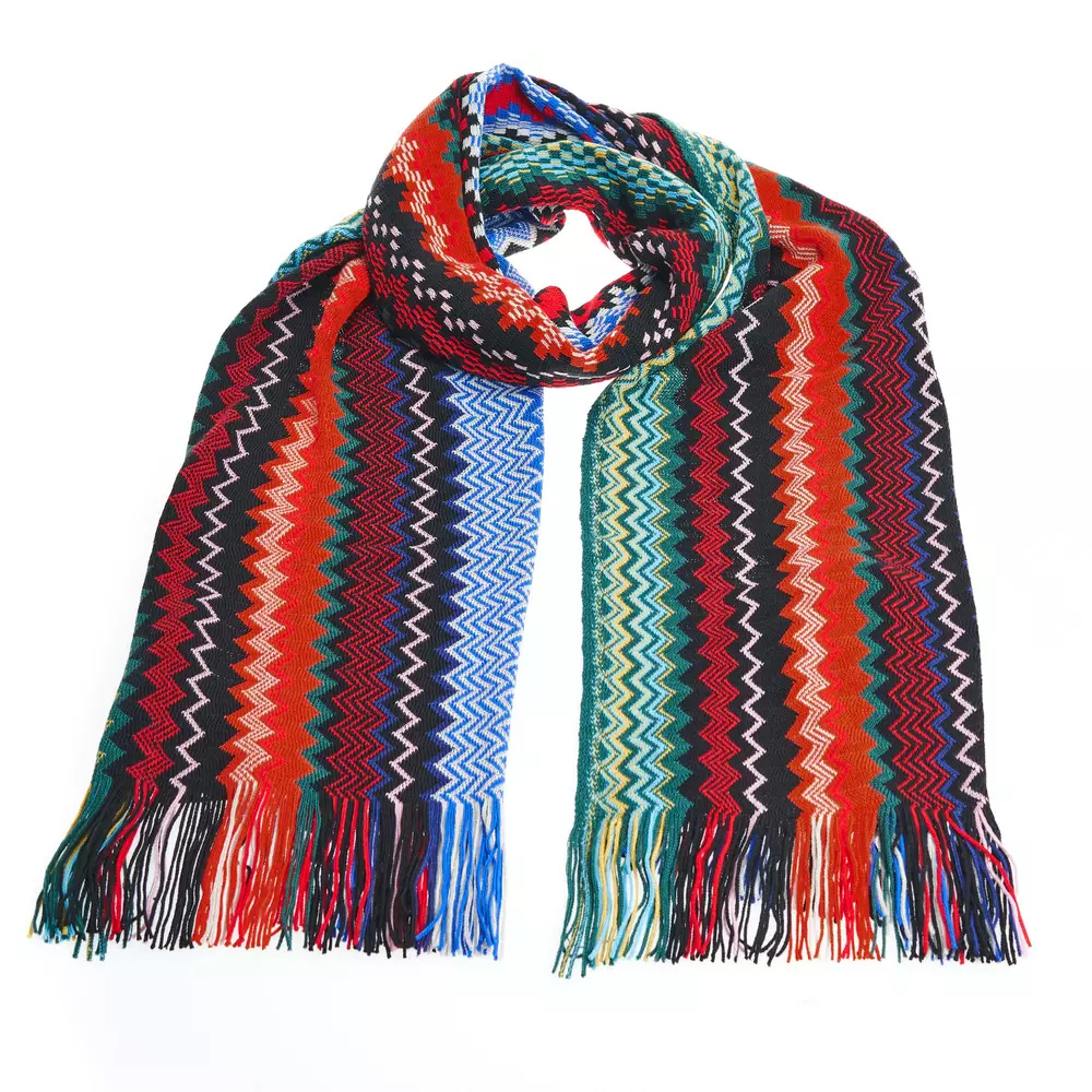 

Многоцветный шерстяной женский шарф Missoni