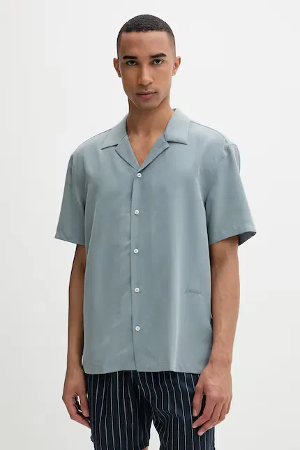 Рубашка из модала Calvin Klein, зеленый