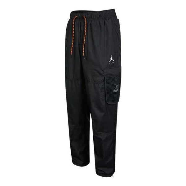

Брюки men's jordan solid color logo printing lacing woven casual pants/trousers black Nike, мультиколор