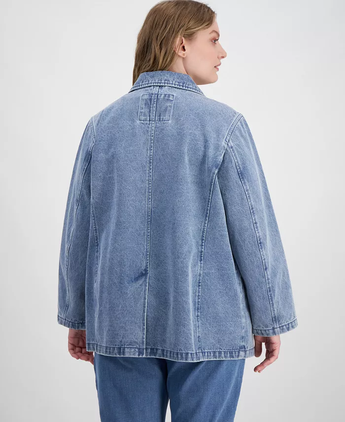 Джинсовый пиджак больших размеров с длинными рукавами Levi's, синий — фото 2